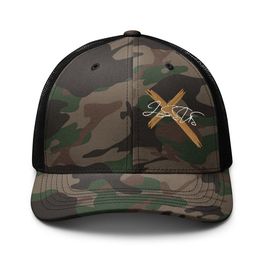 Camouflage K.O.G Jesus trucker hat